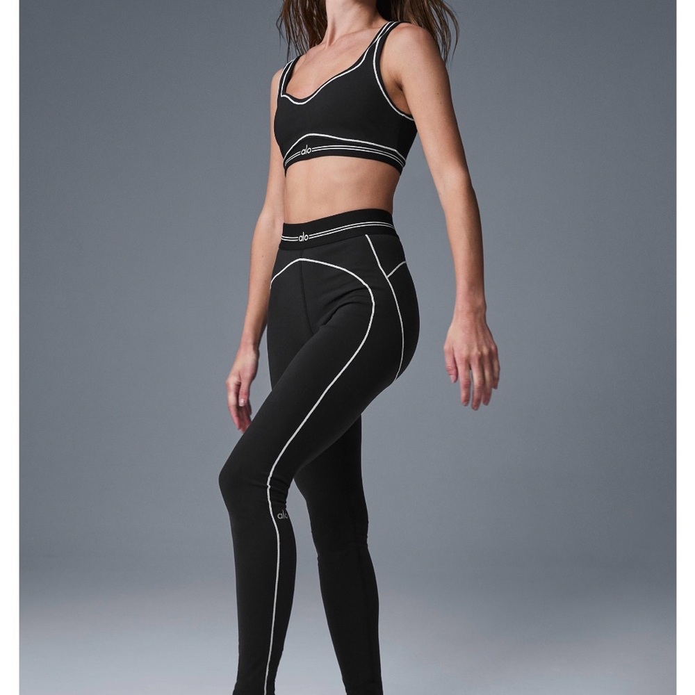 ALO Yoga Airbrush High-Waist Heart Throb Leggings